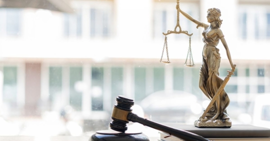 gavel on a lawyer's table